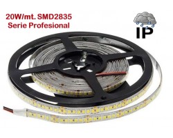 Tira LED 5 mts Flexible 100W 980 Led SMD 2835 IP65 Blanco Neutro, Serie Profesional